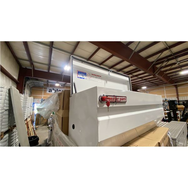 WEATHER GUARD MODEL 675-3-01, 47" HEAVY DUTY ALL PURPOSE WHITE STEEL TRUCK CHEST