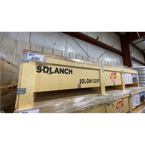 SDLANCH SDLGM1220F HEAVY DUTY GALVANIZED CORRUGATED LIVESTOCK SHELTER WITH OPEN FRONT ENTRY,