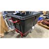 Image 1 : ULINE H-1378BL BLACK RUBBERMAID MATERIAL STANDARD TILT TRUCK- 1 CUBIC YARD CAPACITY
