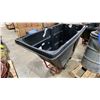 Image 3 : ULINE H-1378BL BLACK RUBBERMAID MATERIAL STANDARD TILT TRUCK- 1 CUBIC YARD CAPACITY