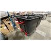 Image 1 : ULINE H-1378BL BLACK RUBBERMAID MATERIAL STANDARD TILT TRUCK- 1 CUBIC YARD CAPACITY