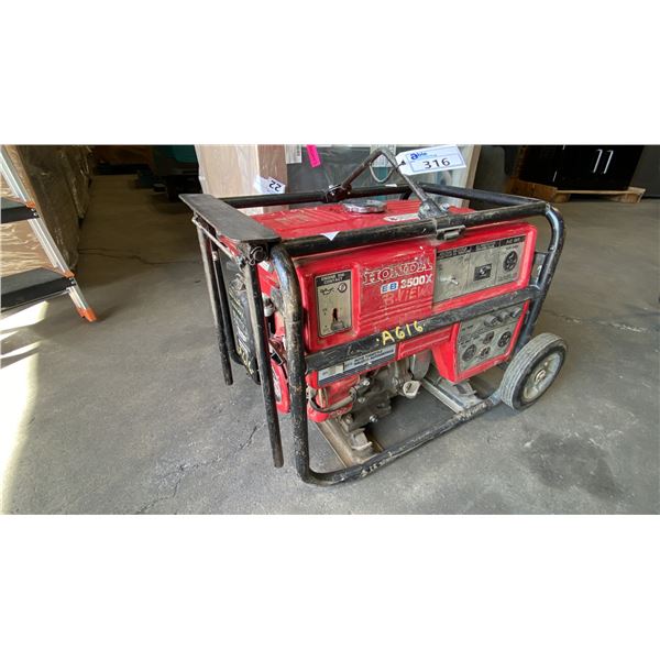 HONDA EB3500 GAS POWERED HEAVY DUTY GENERATOR