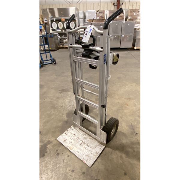COSCO ALUMINUM INDUSTRIAL CONVERTIBLE 2 WHEEL HAND TRUCK WITH PNEUMATIC TIRES