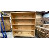 Image 2 : WOODEN MOBILE MULTI TIER MOVING CARTS APPROX 48"L X 24"D X 55.5"H
