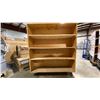 Image 1 : WOODEN MOBILE MULTI TIER MOVING CARTS APPROX 48"L X 24"D X 55.5"H