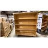 Image 2 : WOODEN MOBILE MULTI TIER MOVING CARTS APPROX 48"L X 24"D X 55.5"H
