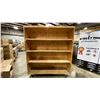 Image 2 : WOODEN MOBILE MULTI TIER MOVING CARTS APPROX 48"L X 24"D X 55.5"H