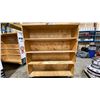 Image 2 : WOODEN MOBILE MULTI TIER MOVING CARTS APPROX 48"L X 24"D X 55.5"H