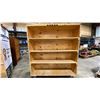 Image 1 : WOODEN MOBILE MULTI TIER MOVING CARTS APPROX 48"L X 24"D X 55.5"H