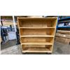 Image 1 : WOODEN MOBILE MULTI TIER MOVING CARTS APPROX 48"L X 24"D X 55.5"H