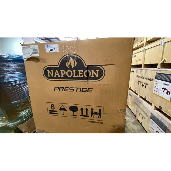 NAPOLEON PRESTIGE MODEL P500VRSIBNSS. STAINLESS STEEL 4 BURNER NATURAL GAS GRILL WITH REAR AND SIDE