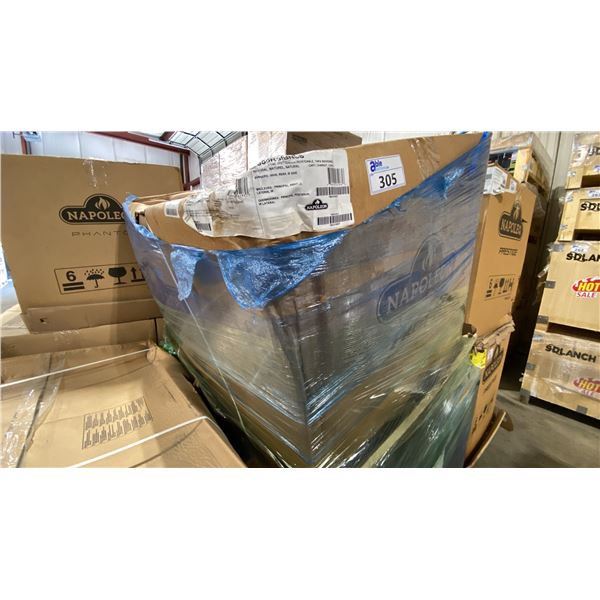 NAPOLEON PRESTIGE MODEL P665RSIBNSS. STAINLESS STEEL NATURAL GAS 5 BURNER GRILL WITH SIDE BURNER,