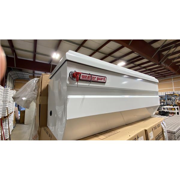 WEATHER GUARD MODEL 675-3-01, 47  HEAVY DUTY ALL PURPOSE WHITE STEEL TRUCK CHEST