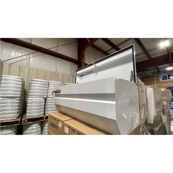 WEATHER GUARD MODEL 675-3-01, 47" HEAVY DUTY ALL PURPOSE WHITE STEEL TRUCK CHEST