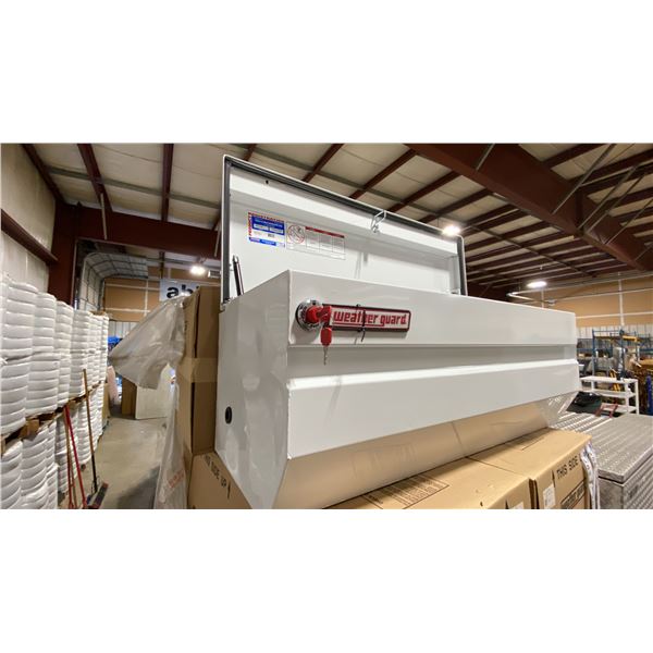 WEATHER GUARD MODEL 675-3-01, 47" HEAVY DUTY ALL PURPOSE WHITE STEEL TRUCK CHEST