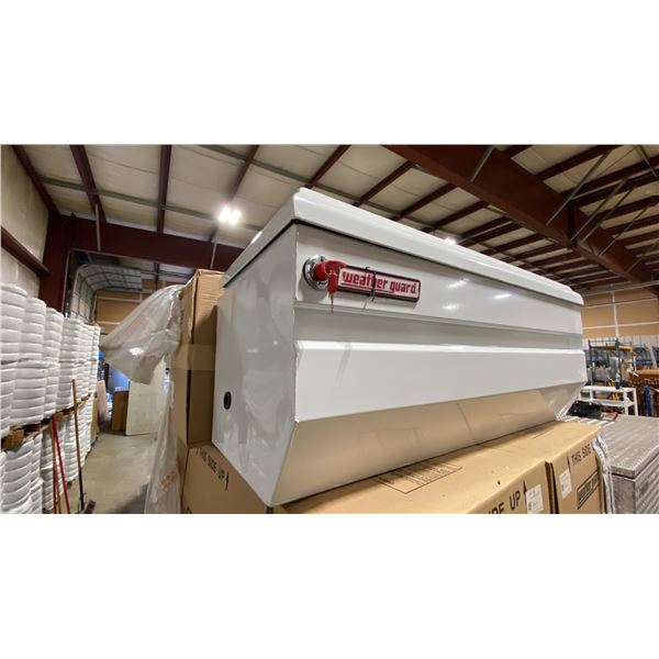 WEATHER GUARD MODEL 675-3-01, 47" HEAVY DUTY ALL PURPOSE WHITE STEEL TRUCK CHEST