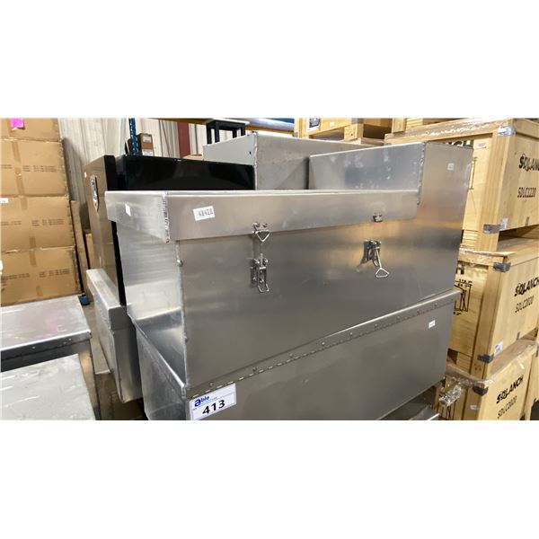 ALUMINUM SERVICE/TOOL CHEST APPROX 40"L X 18.5"D X 19"/14"H