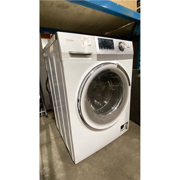 HAIER MODEL HLC1700AXW. 24" 2.0 CU FT FRONT LOAD ALL IN ONE WASHER & DRYER COMBINATION UNIT WITH