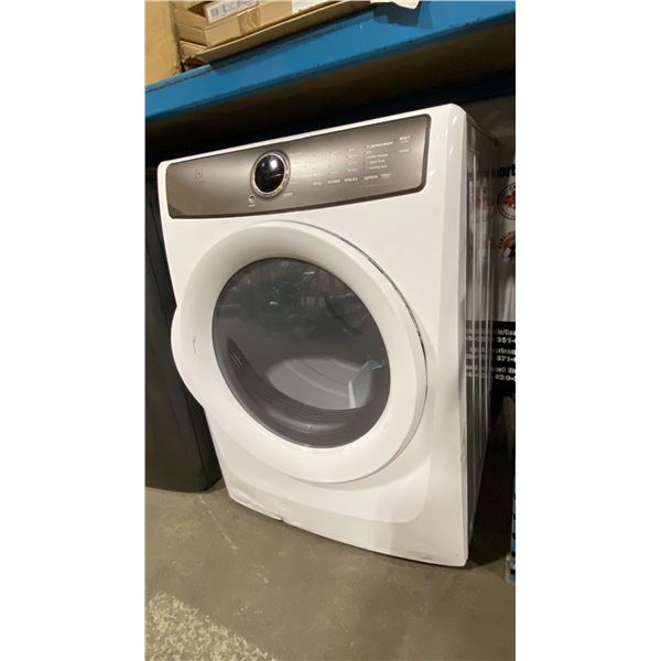 ELECTROLUX MODEL EFMC427UIW. DRYER, VENTED, 7 DRY CYCLES, STEAM CLEAN, 4 TEMPERATURE SETTINGS,