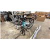 Image 1 : ENVO D35 TEAL/WHITE 8 SPEED E-BIKE WITH FRONT SUSPENSION & REAR DISC BRAKES *MISSING FRONT WHEEL-