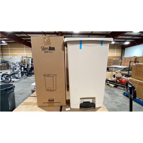 RUBBERMAID COMMERCIAL SLIMJIM 68L STEP-ON WASTE RECEPTACLE *IN BOX*