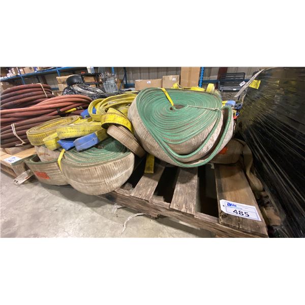 PALLET OF HEAVY DUTY LIFTING STRAPS