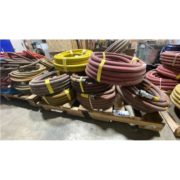 PALLET OF HEAVY DUTY INDUSTRIAL AIR/WATER HOSE