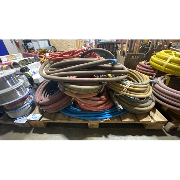 PALLET OF HEAVY DUTY INDUSTRIAL AIR/WATER HOSE