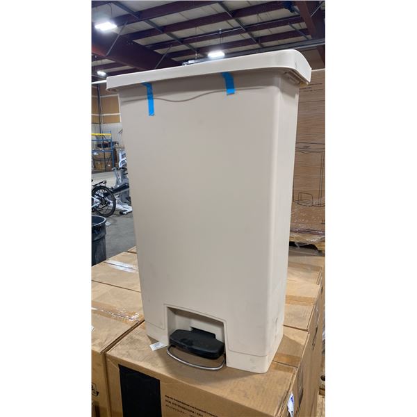 PALLET OF 6 RUBBERMAID COMMERCIAL SLIMJIM 68L STEP-ON WASTE RECEPTACLES *IN BOX*