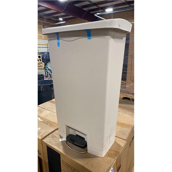 PALLET OF 6 RUBBERMAID COMMERCIAL SLIMJIM 68L STEP-ON WASTE RECEPTACLES *IN BOX*