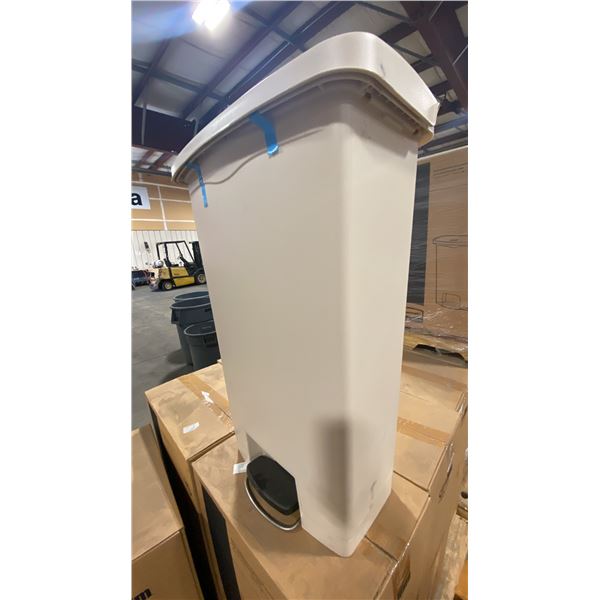 PALLET OF 6 RUBBERMAID COMMERCIAL SLIMJIM 68L STEP-ON WASTE RECEPTACLES *IN BOX*