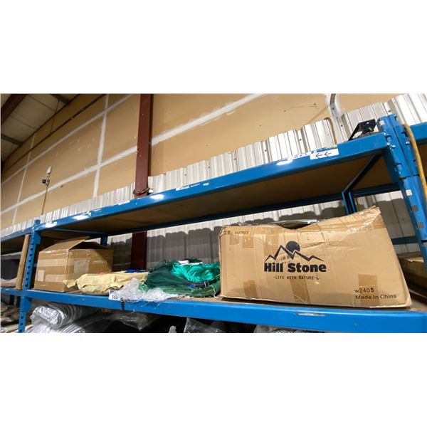 SHELF OF ASSORTED FISHING NETS