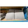 Image 2 : SHELF OF APPROX 10 GREY OUTDOOR PATIO CHAIR CUSHIONS