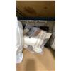 Image 5 : 2 LARGE PILLOW SEATS, GREY/WHITE STRIPED THROW PILLOWS & ASSORTED STUFFED ANIMALS