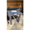 Image 4 : C.R PLASTICS GREY OUTDOOR CHAIR & GREY CADE CARTER SIDE TABLE