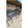 Image 4 : 3 GREY NARDI OUTDOOR PATIO CHAIRS & SMALL BROWN END TABLE