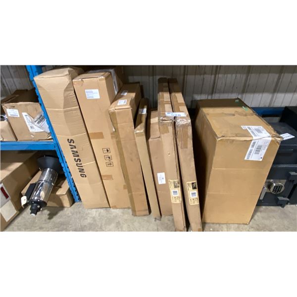 SHELF OF ASSORTED APPLIANCE PARTS / HARDWARE *MUST TAKE ALL ON SHELF, SAFES NOT INCLUDED*