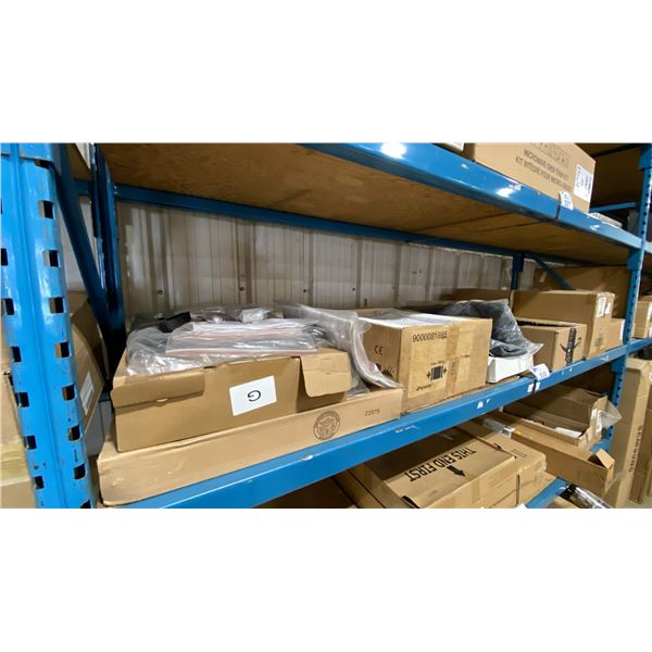 SHELF OF ASSORTED APPLIANCE / GRILL / OUTDOOR PRODUCTS PARTS *MUST TAKE ALL ON SHELF*