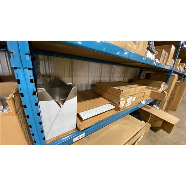 SHELF OF ASSORTED APPLIANCE / GRILL / OUTDOOR PRODUCTS PARTS *MUST TAKE ALL ON SHELF*