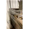 Image 3 : PALLET OF SUNBRELLA GREY PLASTIC RATTAN OUTDOOR PATIO TABLE & ARMCHAIR SET *MAY NEED REPAIRS,