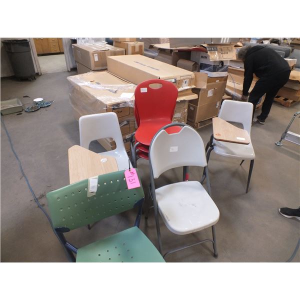 Two Kids Desks and 5 Chairs