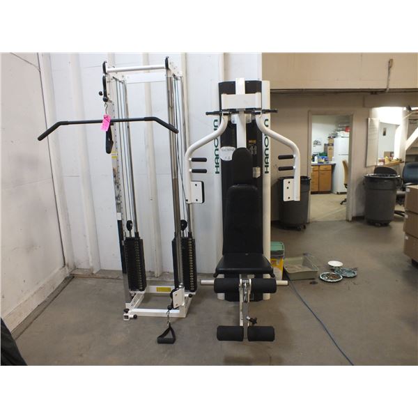 Adjustable Exercise Weight Bench w/ weights