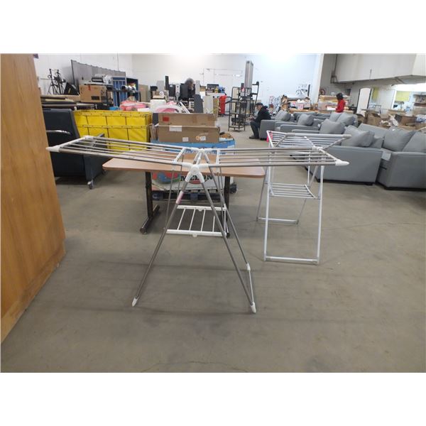 Two Cloths Dryer Racks & 1 Table