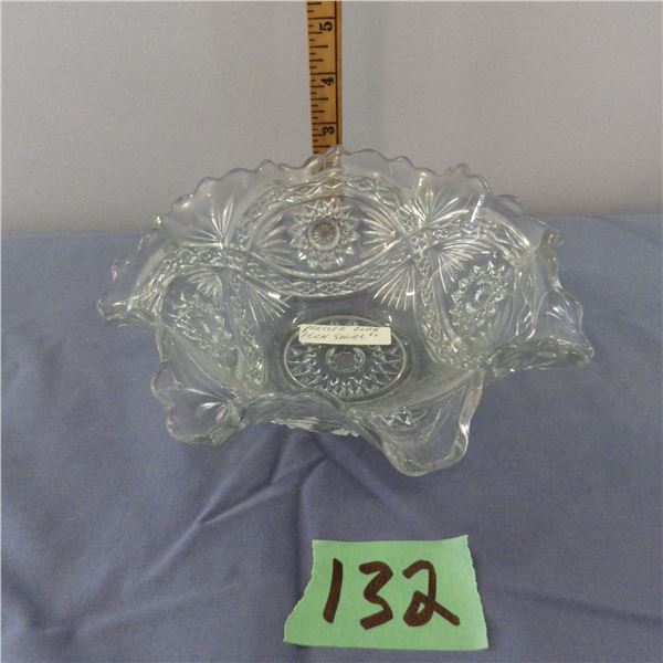 Pressed glass that has been noted as Fern swirl