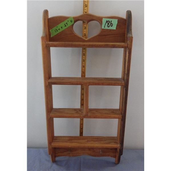 Wood display shelf