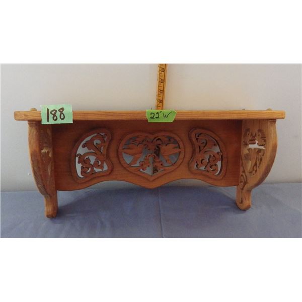 Ornate Wood Wall Shelf