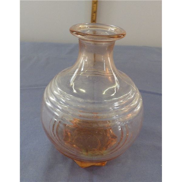 Vintage glass decanter likely dating from the Art Deco era