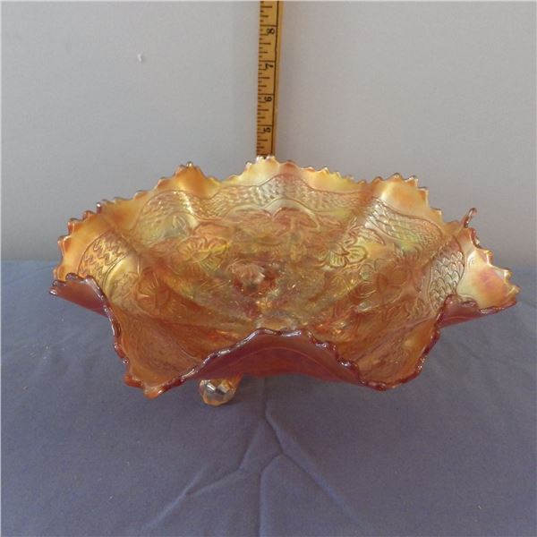 Vintage Marigold carnival glass dish