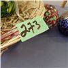 Image 5 : Basket with assorted glass friendship balls