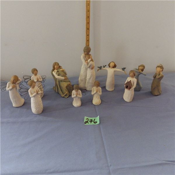 Collection of Willow Tree Angel figurines